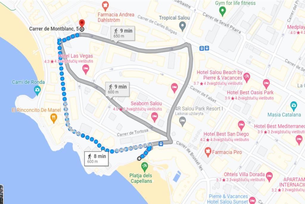 Azul 2 Bedroom Apartment In Salou Tarragona ภายนอก รูปภาพ
